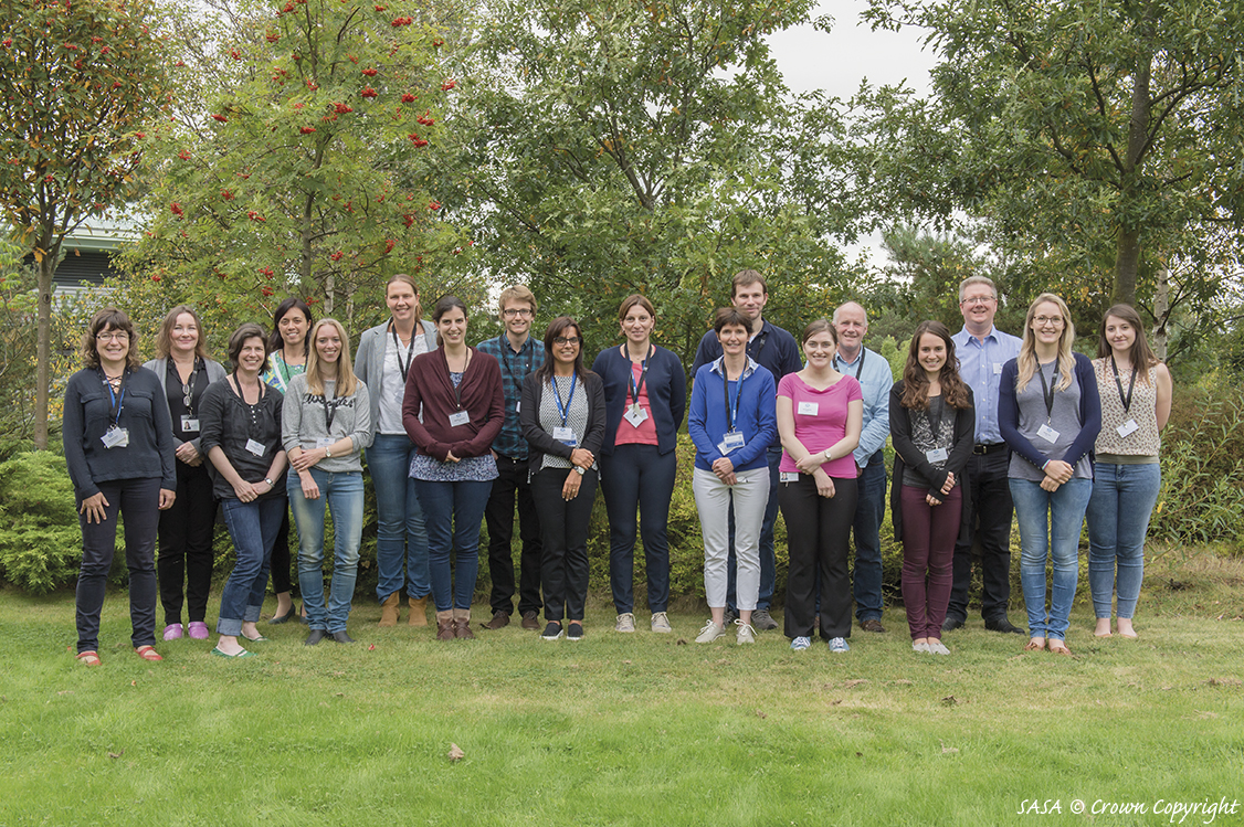 Delegates attending the training workshop on Xylella fastidiosa detection, held at SG-SASA facilities in Edinburgh, UK